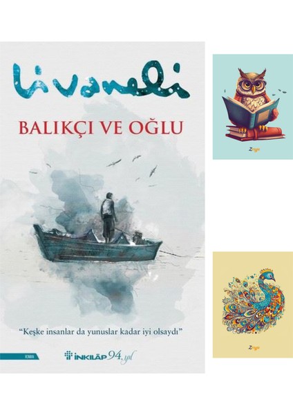 Balıkçı ve Oğlu Romanı - Zülfü Livaneli + Not defteri seti