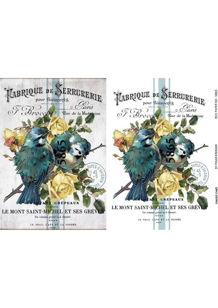 Pirinç Dekopaj Kağıdı 5865