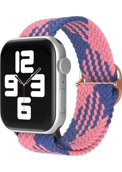 Tech Gross Apple Watch 38MM Star Akıllı Saat Kordon - Pembe-Mavi