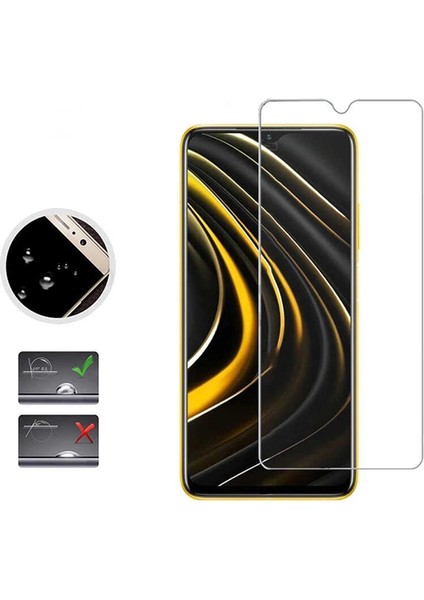 Xiaomi Redmi 9t Ekran Koruyucu Esnek Nano Kırılmaz Cam (Blue)