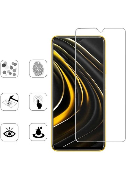 Xiaomi Redmi 9t Ekran Koruyucu Esnek Nano Kırılmaz Cam (Blue)