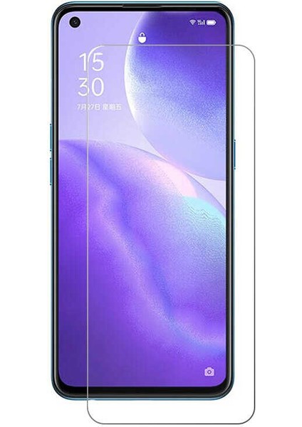 Oppo A74 4g Ekran Koruyucu Esnek Nano Kırılmaz Cam (Blue)