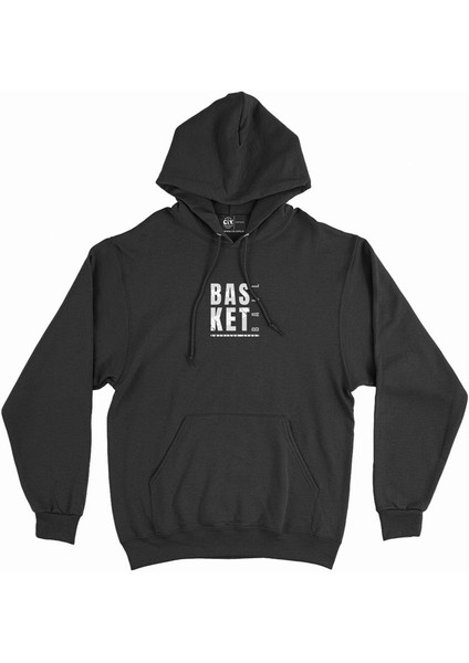 Basketball American Sport Minimal Kapşonlu Sweatshirt Hoodie