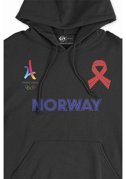 Paris 2024 Yaz Olimpiyatları Norveç Kapşonlu Sweatshirt Hoodie fiyatları