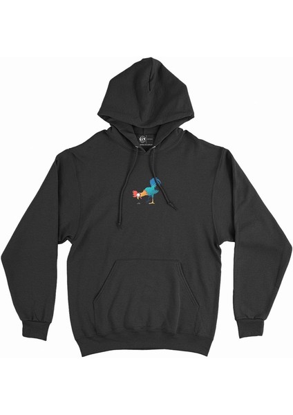 Aç Tavuk Minimal Kapşonlu Sweatshirt Hoodie