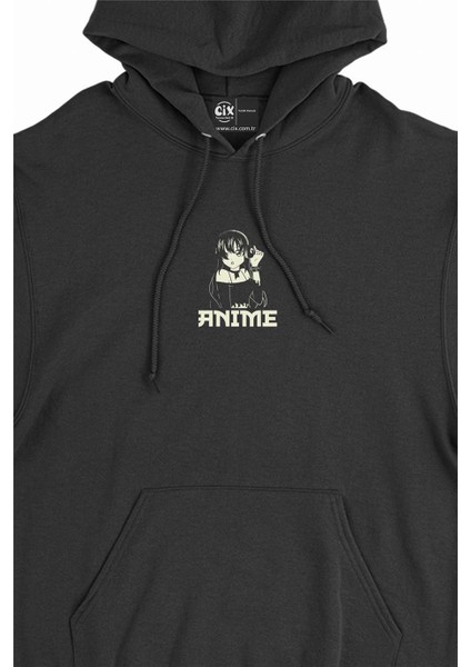 Anime Music Girl Minimal Kapşonlu Sweatshirt Hoodie fiyatları