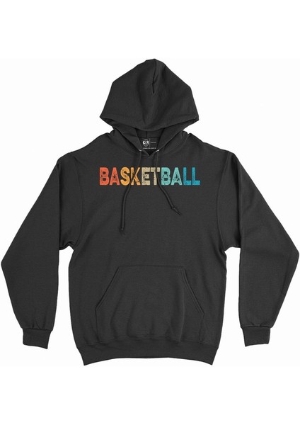 Basketbol Renkli Kapşonlu Sweatshirt Hoodie