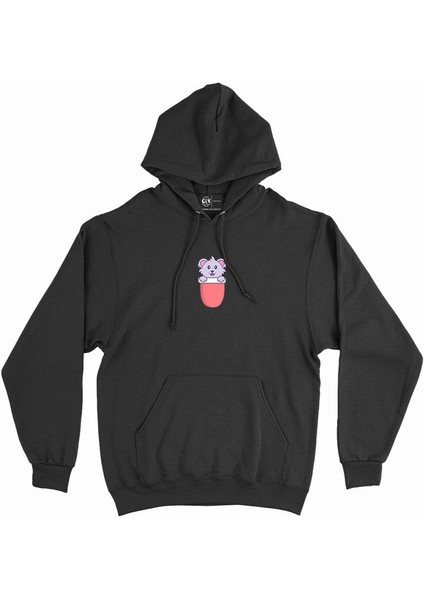 Sevimli Koala Minimal Kapşonlu Sweatshirt Hoodie