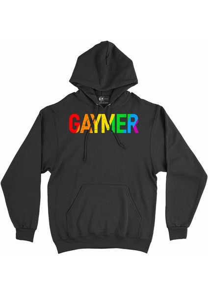 Renkli Gaymer Kapşonlu Sweatshirt Hoodie