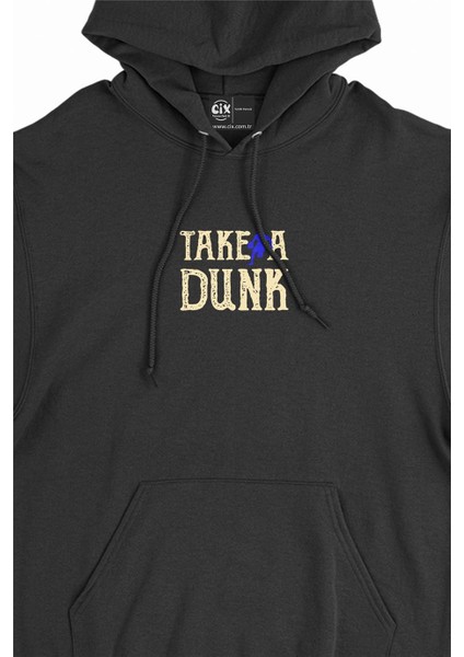 Take A Dunk Basket Minimal Kapşonlu Sweatshirt Hoodie