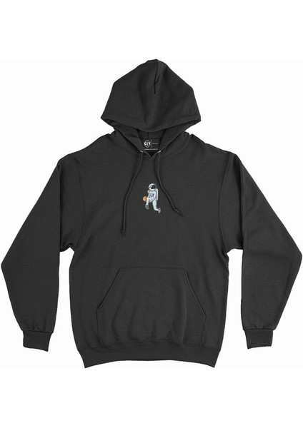 Oyuncu Astronot Basketbol Minimal Kapşonlu Sweatshirt Hoodie