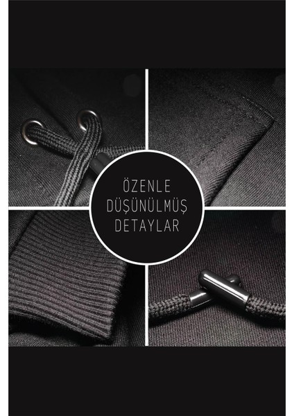 Renkli Otizm Günü Minimal Kapşonlu Sweatshirt Hoodie