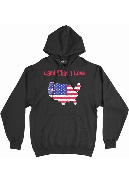 Land That I Love Usa Kapşonlu Sweatshirt Hoodie