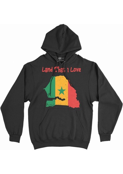 Land That I Love Senegal Kapşonlu Sweatshirt Hoodie
