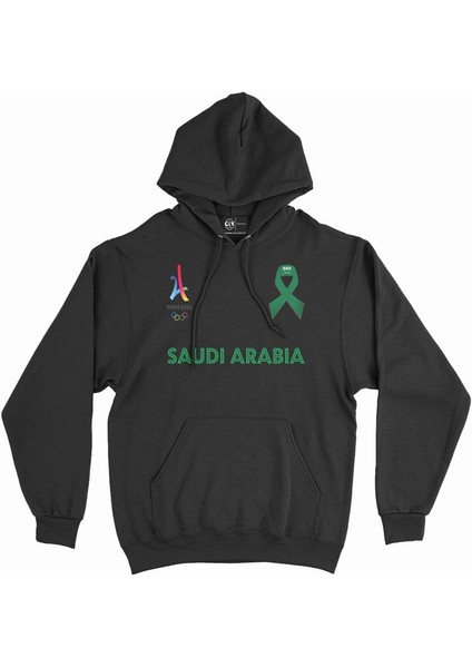 Paris 2024 Yaz Olimpiyatları Suudi Kapşonlu Sweatshirt Hoodie