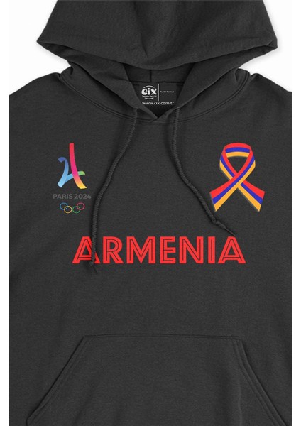 Paris 2024 Yaz Olimpiyatları Ermenistan Kapşonlu Sweatshirt Hoodie fiyatları