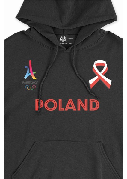 Paris 2024 Yaz Olimpiyatları Polonya Kapşonlu Sweatshirt Hoodie fiyatları