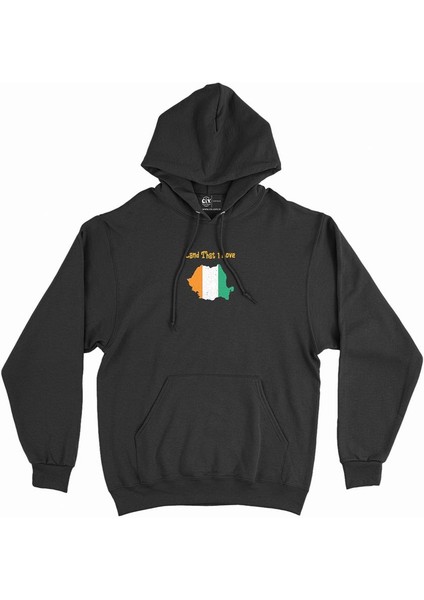 Land That I Love Fildişi Minimal Kapşonlu Sweatshirt Hoodie