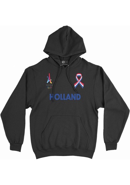 Paris 2024 Yaz Olimpiyatları Hollanda Kapşonlu Sweatshirt Hoodie