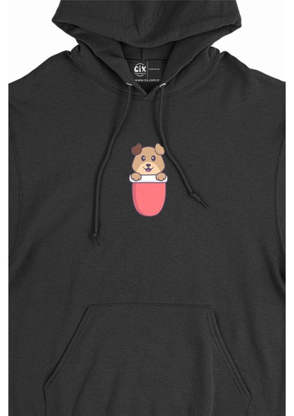Cute Dog Minimal Kapşonlu Sweatshirt Hoodie fiyatları