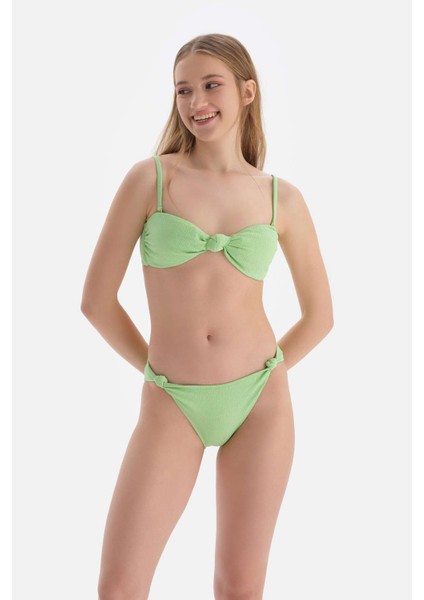 Yeşil Straplez Bikini Üst