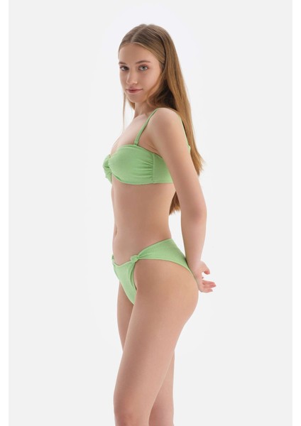 Yeşil Straplez Bikini Üst