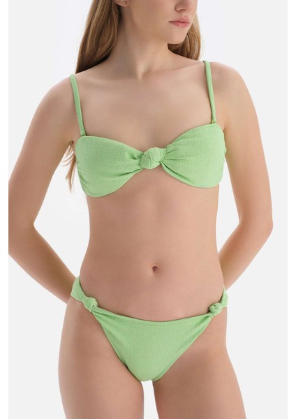 Yeşil Straplez Bikini Üst