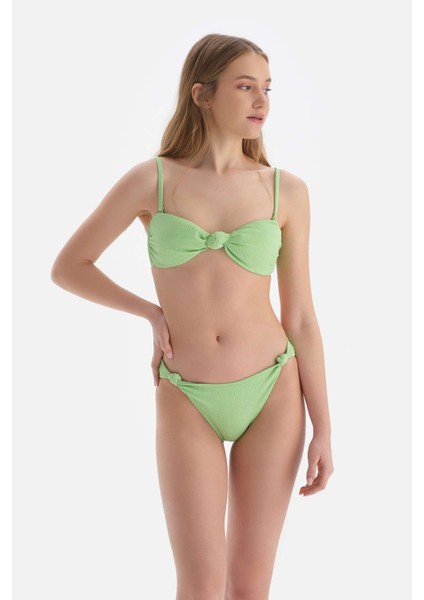 Yeşil Straplez Bikini Üst