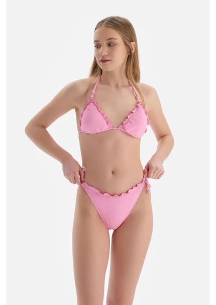 Pembe Spagetti Bikini Alt