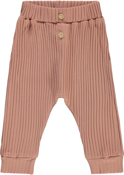 Kız Bebek Patiksiz Tek Alt 6-18 Ay Koyu Somon