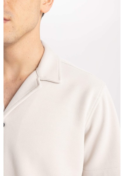 Regular Fit Jersey Kısa Kollu Gömlek Z4578AZ23SM