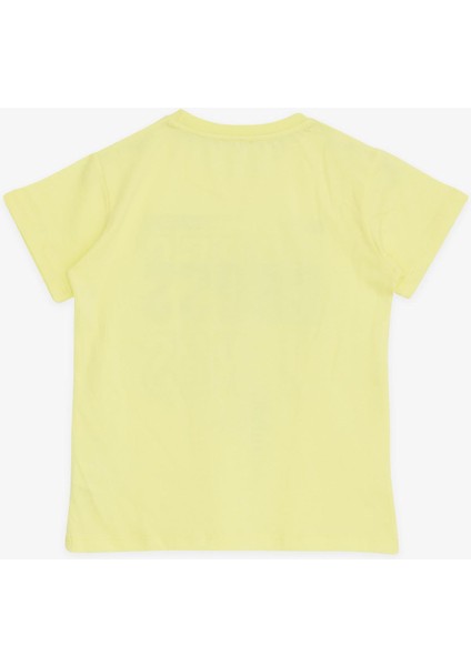 Girls & Boys Erkek Çocuk Tişört Yazı Baskılı 8-14 Yaş, Neon Sarı fiyatları