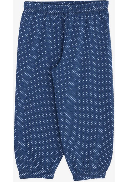 Kız Bebek Pijama Takımı Puantiye Desenli 9 Ay-3 Yaş, Lacivert