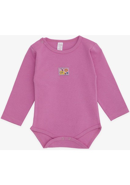 Kız Bebek Çıtçıtlı Zıbın Body Dostluk Temalı Fil Baskılı 9 Ay-3 Yaş, Pembe