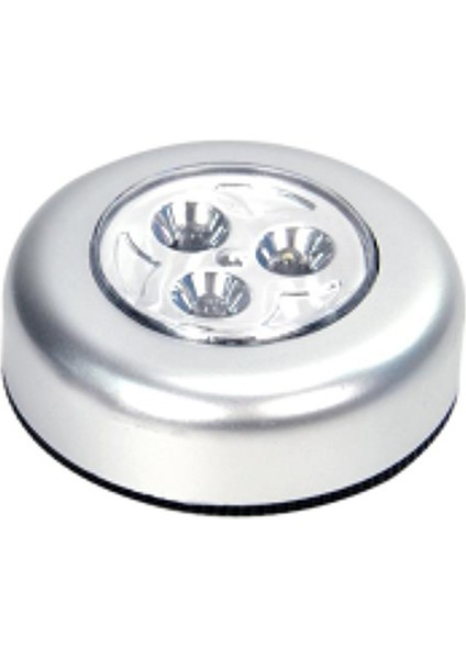 Dokunmatik 3 Led Lamba Yapışkanlı Gümüş 3500601