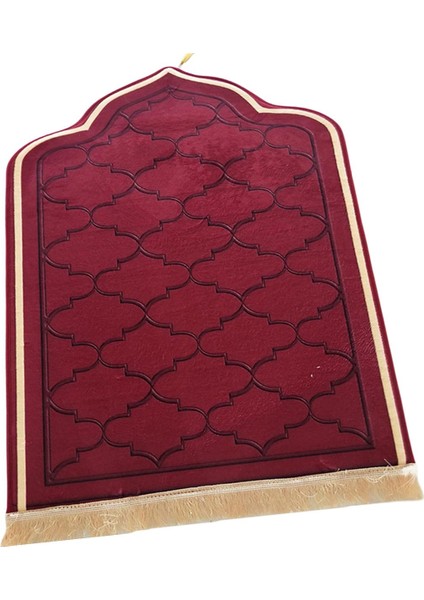 Dua Mat Zemin Halı Düzensiz Ibadet Mat Ofis Açık Oturma Odası Kırmızı Büyük (Yurt Dışından)