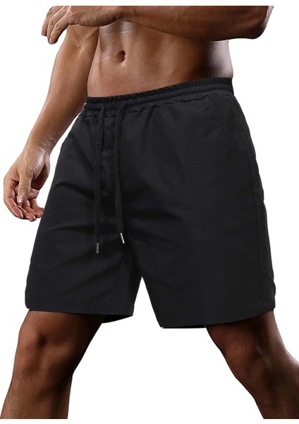 Erkek Siyah Şort-Daxis Sportwear Company