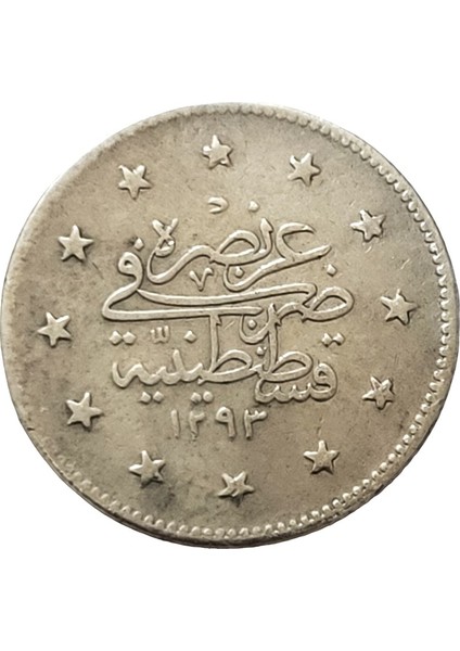 II. Abdülhamid, 2 Kuruş 1293/28 (1903) Çt/ççt Eski Madeni Gümüş Para fiyatları