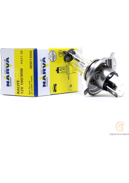 Ampul H4 12V 100/90W P43T Tırnaklı - 2 Adet