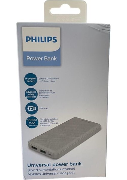 Gümüş 10000 Mah Powerbank