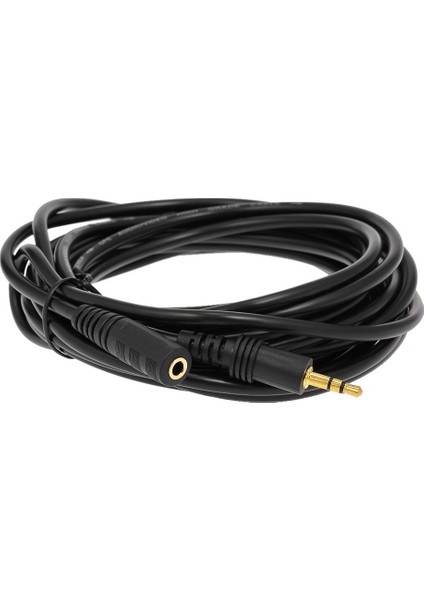 DNR Bilişim Ses Uzatma Kablosu 3,5 mm  Erkek - Dişi Aux Kablo 3,5 mm Stereo Audio Extension Cable Aux Cable 5m.