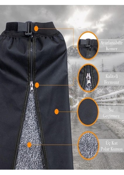 Sürücü Pantolonu Scooter Dizliği Sıvı Rüzgar Geçirmez Isı Yalıtımlı Motorcu 7699524290845 modelleri