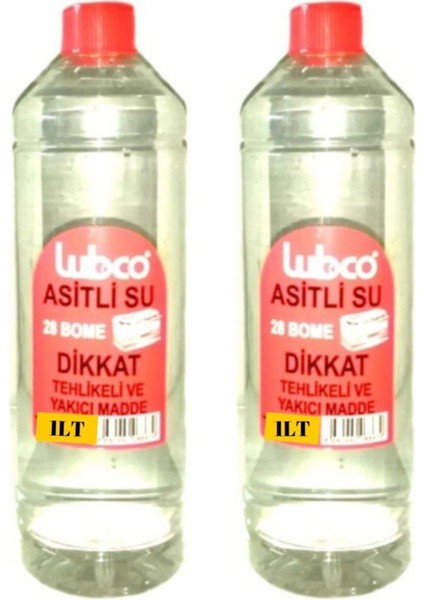 Lubco Asitli Su (Akü Asiti) 1lt+1lt=2lt Asitli Su (Akü Asiti)