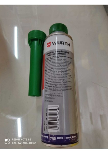 Benzinli Yakıt Sistemi ve Enjektör Temizleyici 300ML