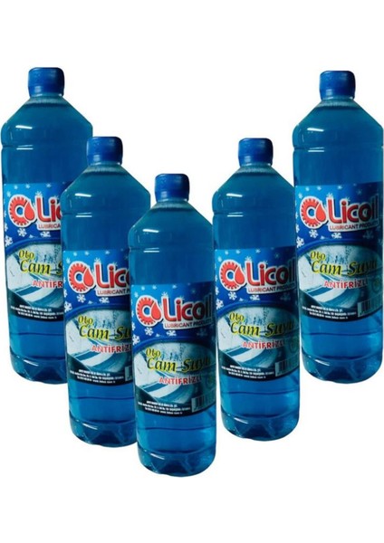 Antifrizli Oto Cam Suyu 5x 1 = 5 Litre 5 Adet 1 Lt -12 C Oto Cam Suyu 4 x 1 = 4