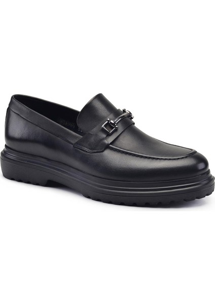 Siyah Bağcıksız Erkek Günlük Ayakkabı