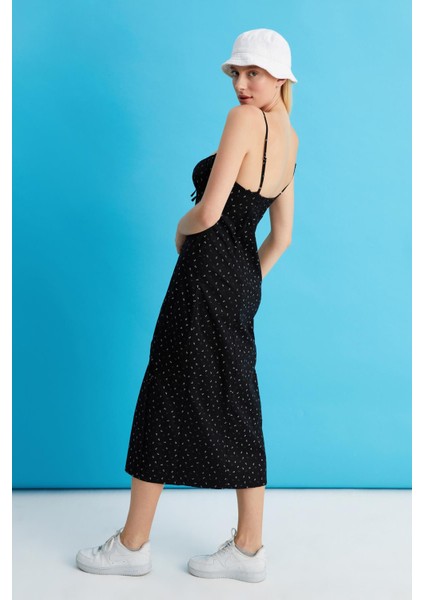 Ince Askılı Poplin Elbise (B22-23200) indirimleri