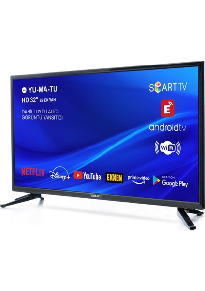 32" 81 Ekran Uydu Alıcılı HD Android Smart LED TV