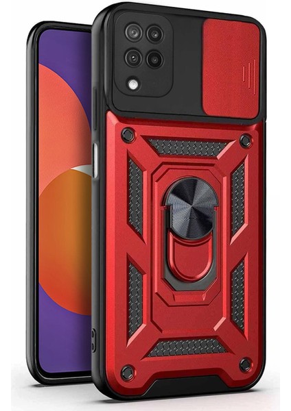 Samsung Galaxy M12 Kılıf Impact Resistant Kırmızı