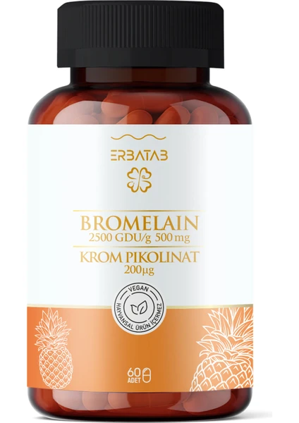 Bromelain & Krom Pikolinat 60 Kapsül 2 in 1